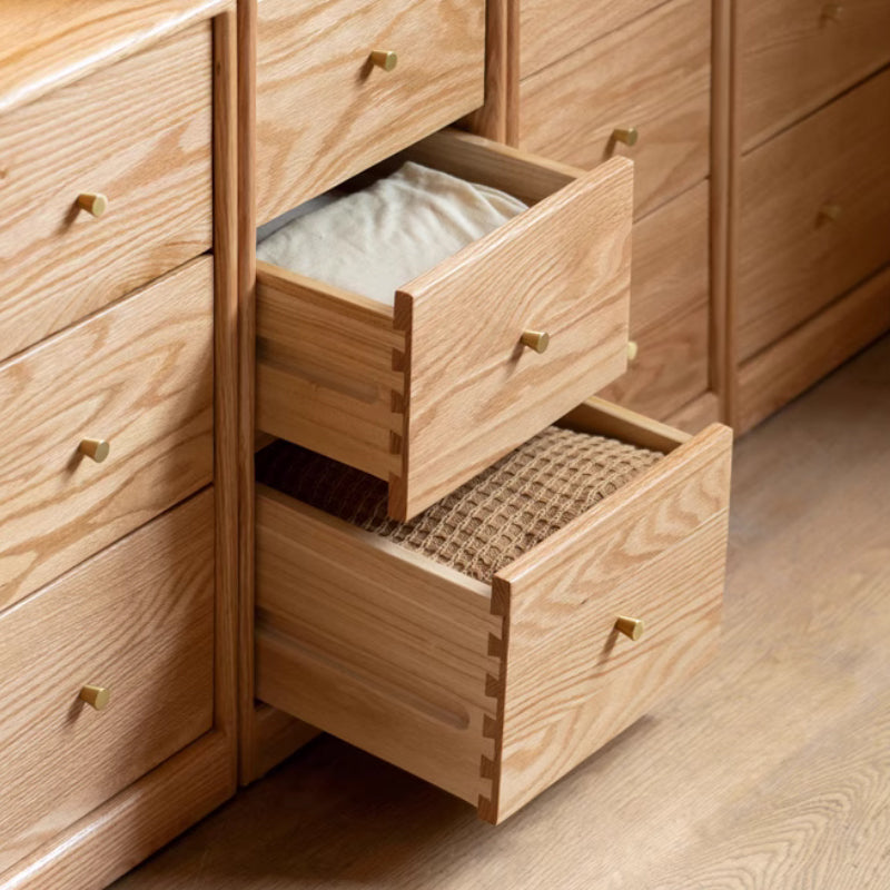 Ellen Solid American Oak Chest of Drawers 3 / 4 / 5 / 6 Drawers – view 23