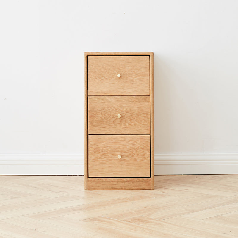 Ellen Solid American Oak Chest of Drawers 3 / 4 / 5 / 6 Drawers – Natural Wood 3-drawer, view 35