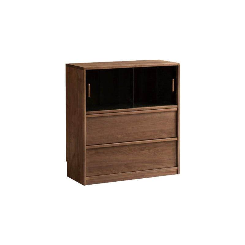 Ezra Solid Black Walnut Storage Cabinet, Stackable Modular Units – view 7