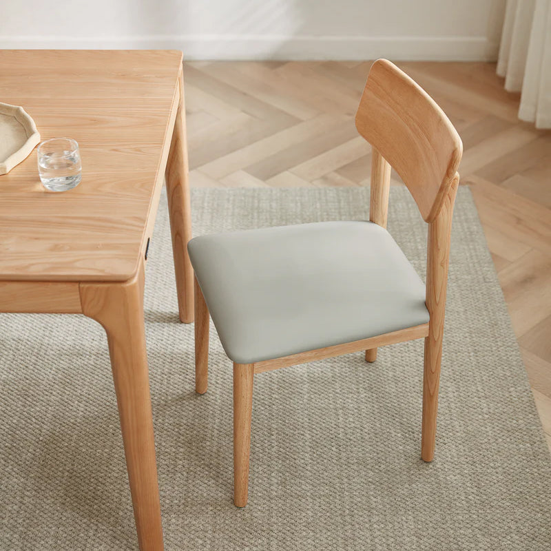 Bianca Fabric Dining Chair, Solid Rubberwood Legs – view 2