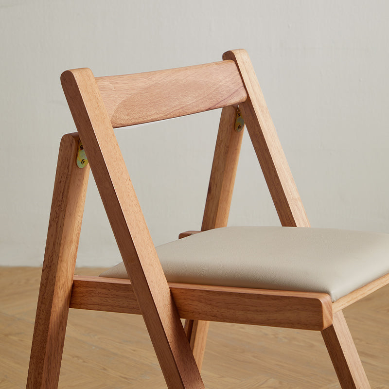 Emma Foldable Wooden Dining Chair with Upholstered Seat – view 6