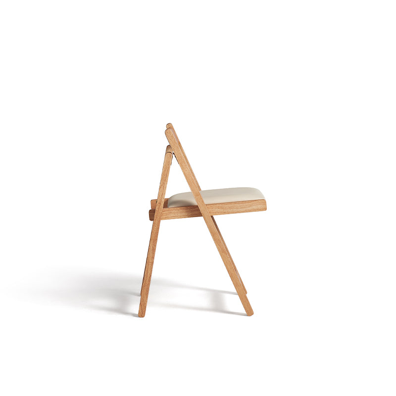 Emma Foldable Wooden Dining Chair with Upholstered Seat – view 8