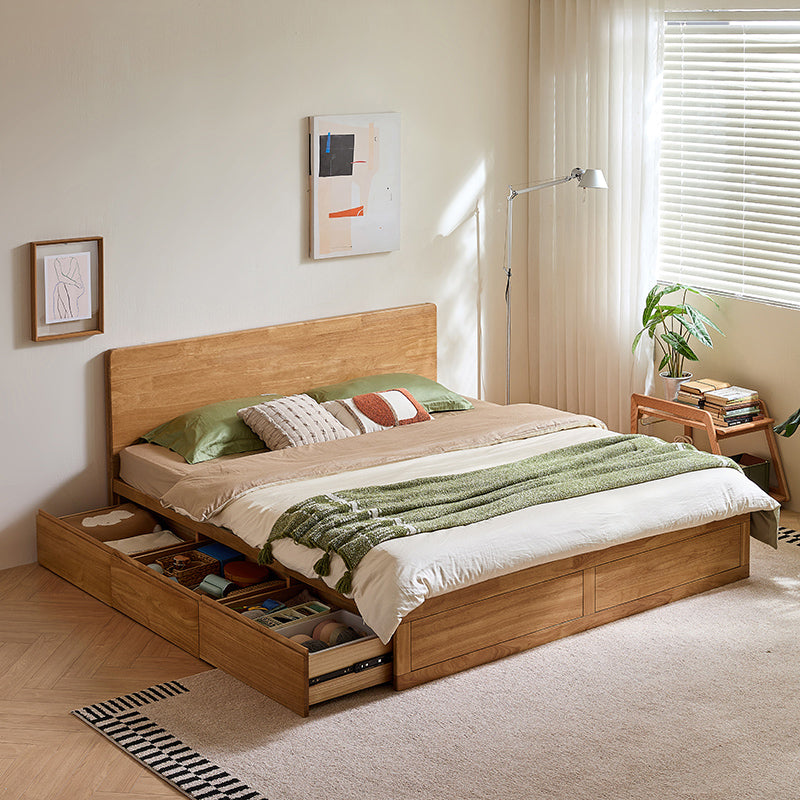 Gemma rubberwood bed frame with under-bed storage – view 31