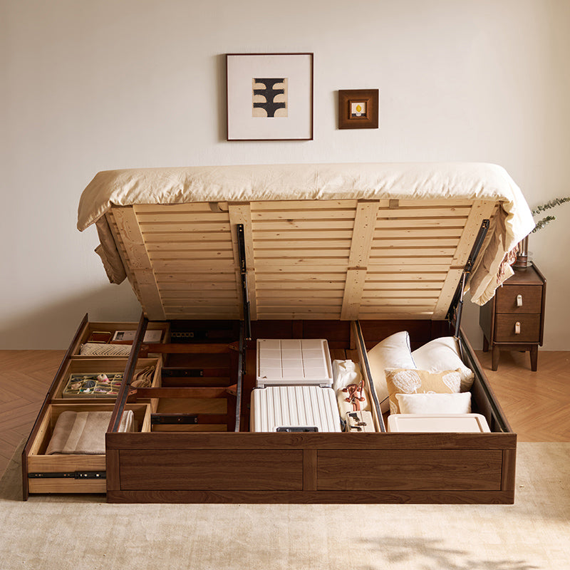 Gemma rubberwood bed frame with under-bed storage – view 42