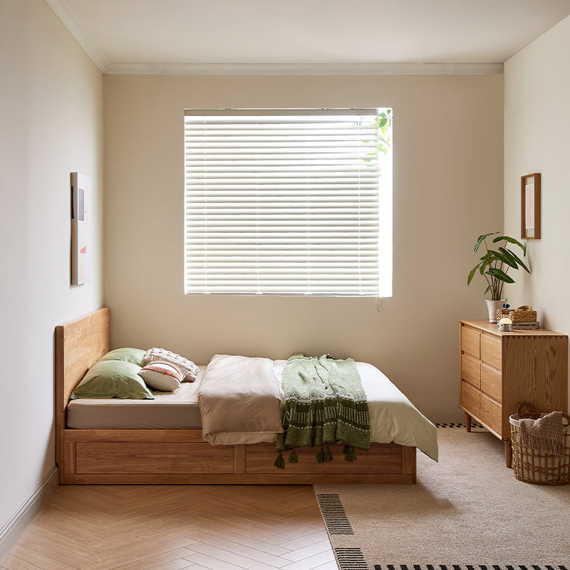 Gemma rubberwood bed frame with under-bed storage – view 6
