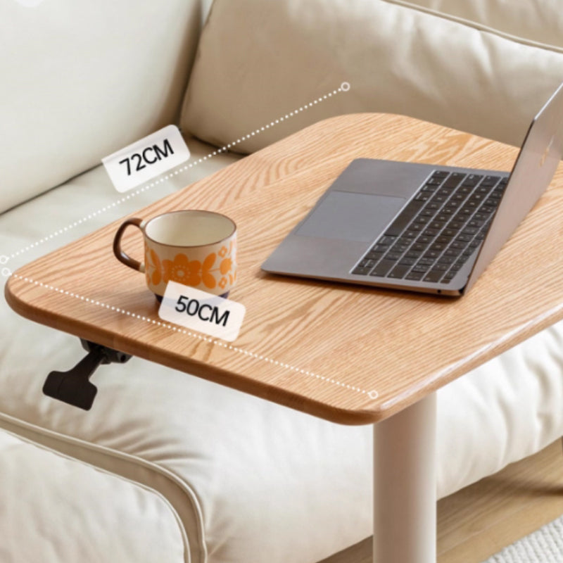 Geraldine Height-Adjustable Wooden Desk in Solid American Oak – view 9