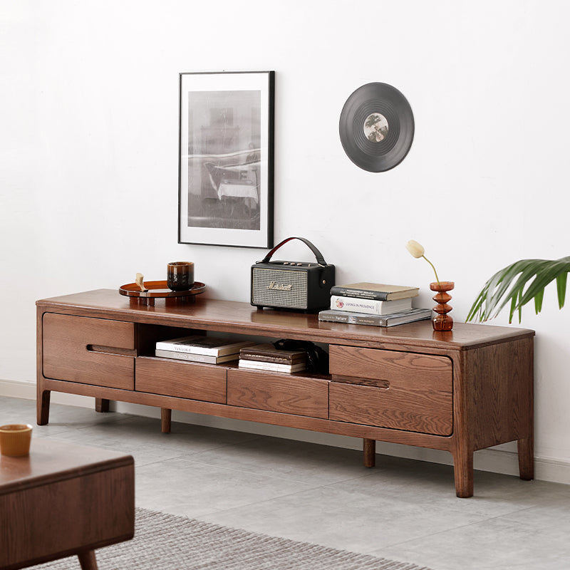 Grove solid American oak TV unit – view 12