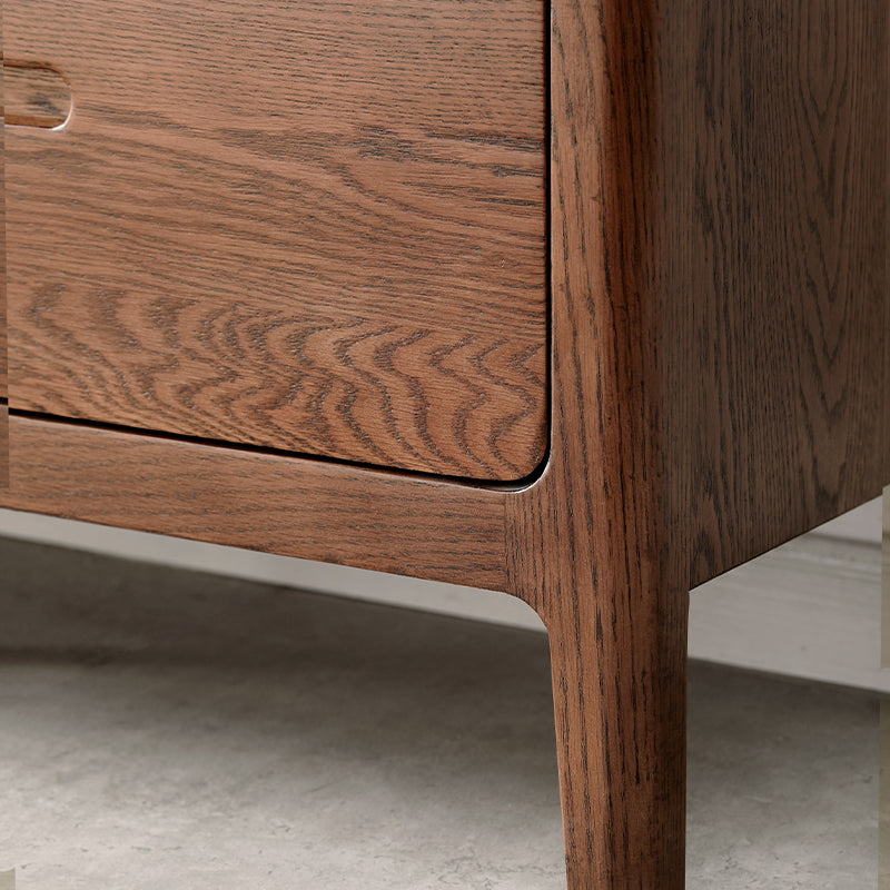 Grove solid American oak TV unit – view 14