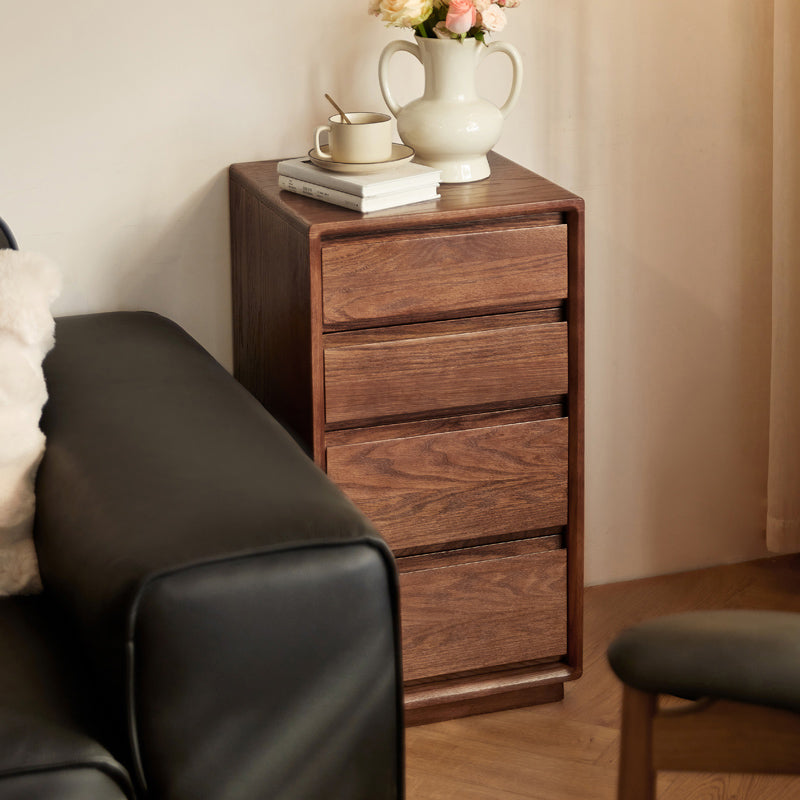 Harriet solid oak chest of drawers in walnut finish – view 15