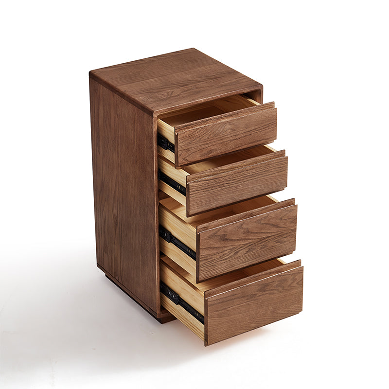Harriet solid oak chest of drawers in walnut finish – view 18