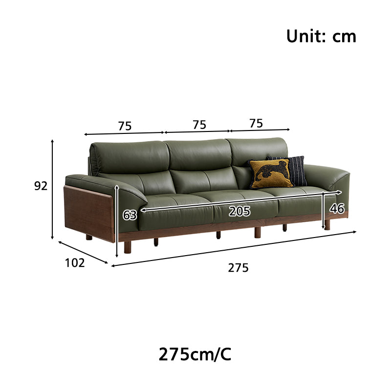 Harry Top-Grain Leather Sofa 240cm / 275cm / 305cm – view 13
