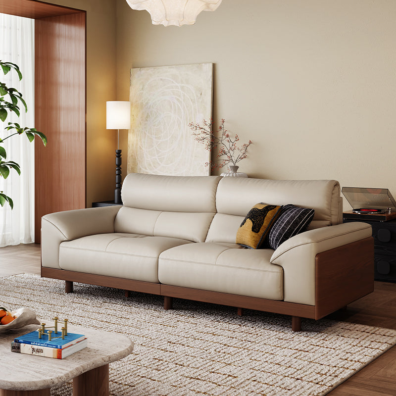 Harry Top-Grain Leather Sofa 240cm / 275cm / 305cm – 240cm White, view 26