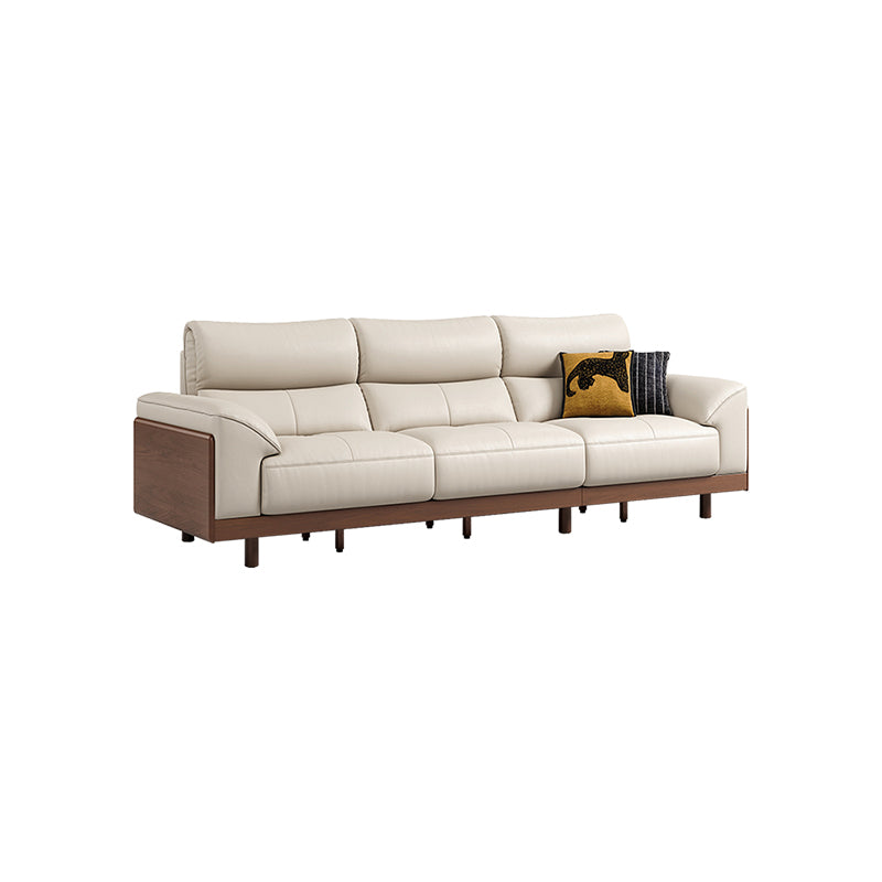 Harry Top-Grain Leather Sofa 240cm / 275cm / 305cm – 275cm White, view 24
