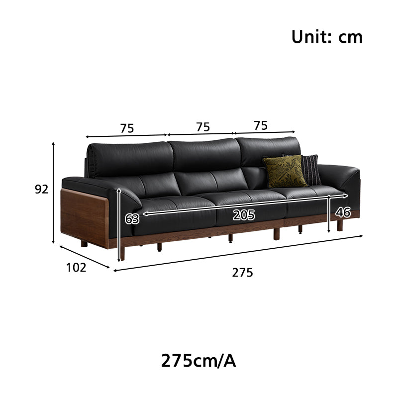 Harry Top-Grain Leather Sofa 240cm / 275cm / 305cm – view 36
