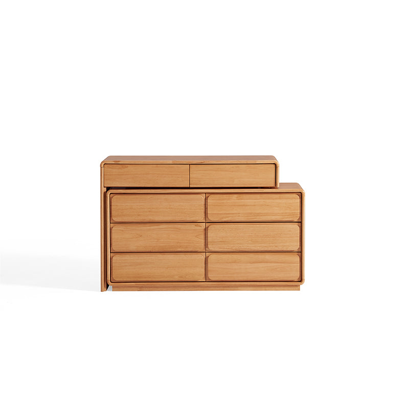 Heathcliff Rubberwood Adjustable Dressing Table, Natural 3 / 6-Drawer – view 12