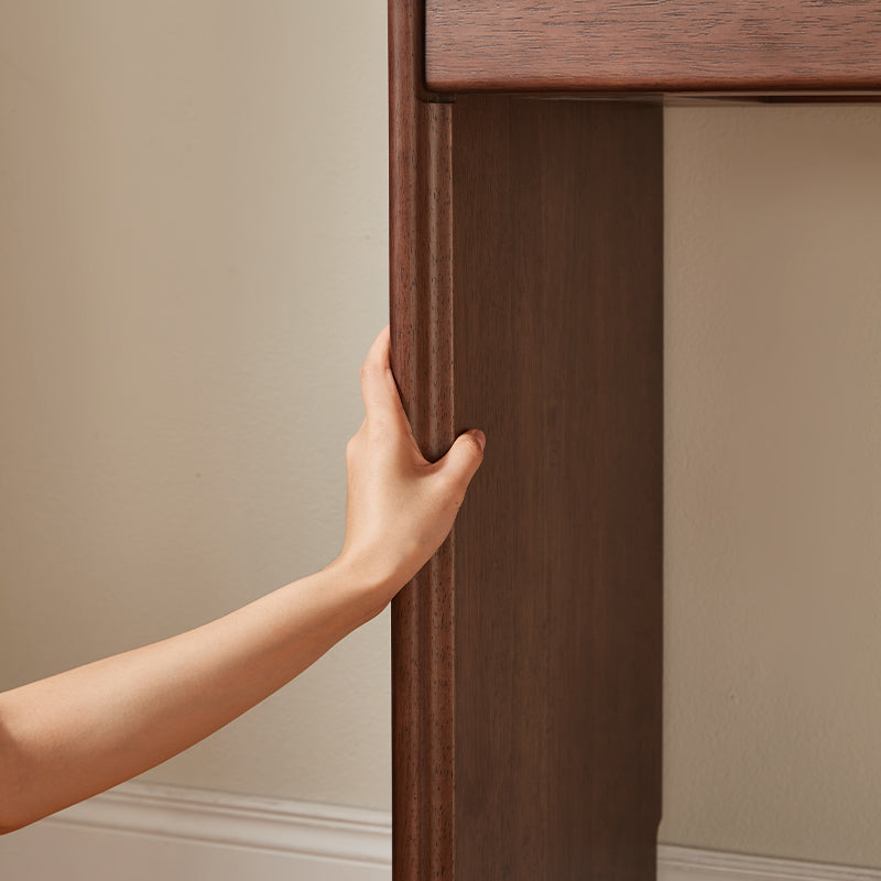 Heathcliff Rubberwood Adjustable Dressing Table, Walnut 3 / 6-Drawer – view 14