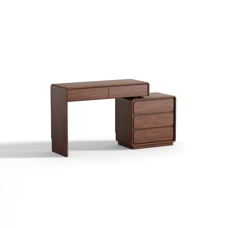 Heathcliff Rubberwood Adjustable Dressing Table, Walnut 3 / 6-Drawer – view 33