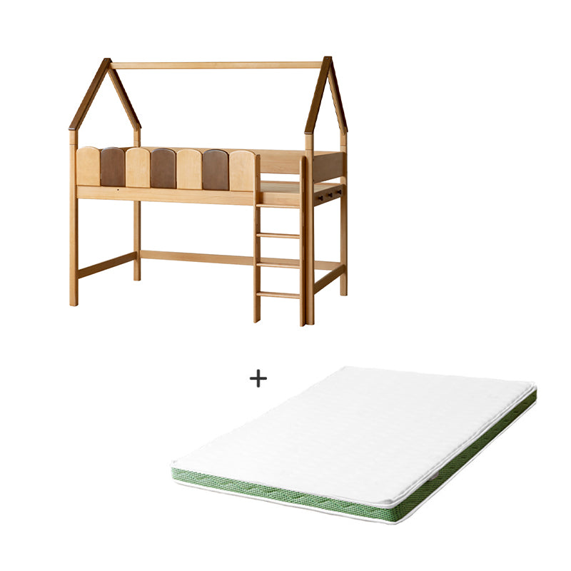 Isabella Solid Beech Kids Bed, Semi-High with Mattress 120cm – view 6