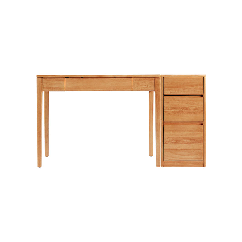 Jerry Wooden Desk in Rubberwood with Cabinet & Chair Options 80cm / 100cm – view 14