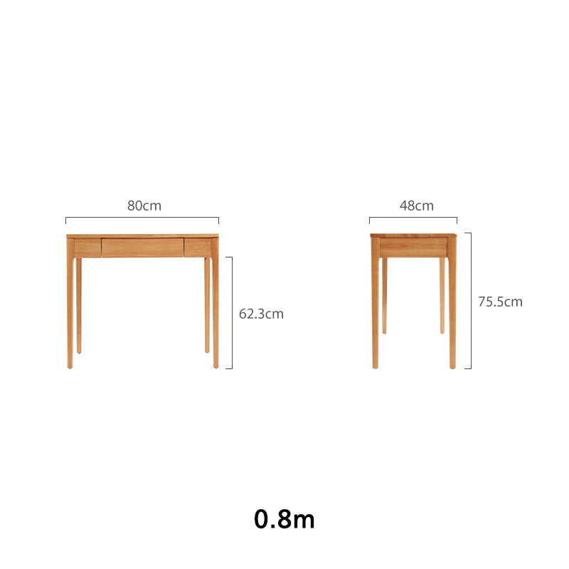 Jerry Wooden Desk in Rubberwood with Cabinet & Chair Options 80cm / 100cm – view 15