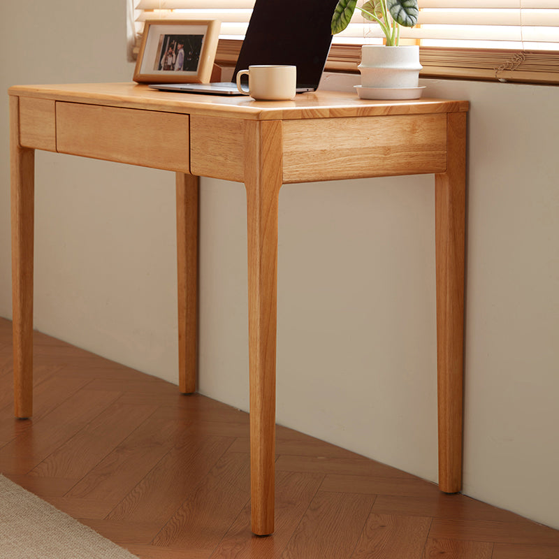 Jerry Wooden Desk in Rubberwood with Cabinet & Chair Options 80cm / 100cm – view 4