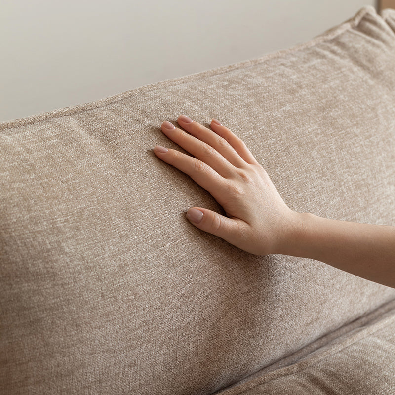 Jonah chenille couch in wheat – view 4
