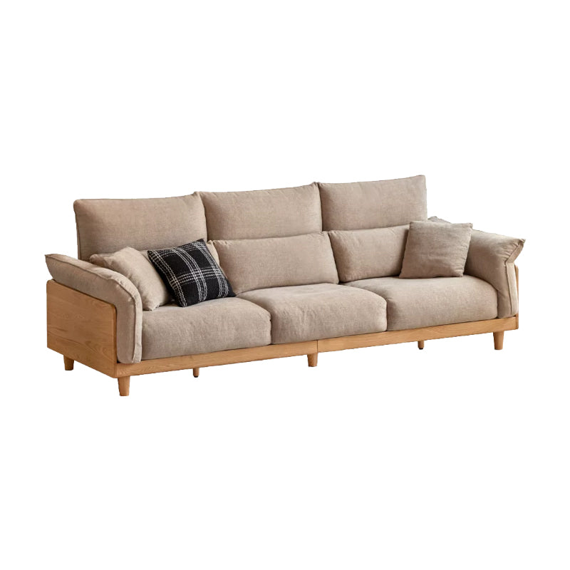 Jonah chenille couch in wheat – Wheat 282cm, view 16