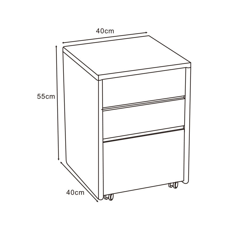 Judith Wooden Side Table with Drawer in Rubberwood 40cm – view 13
