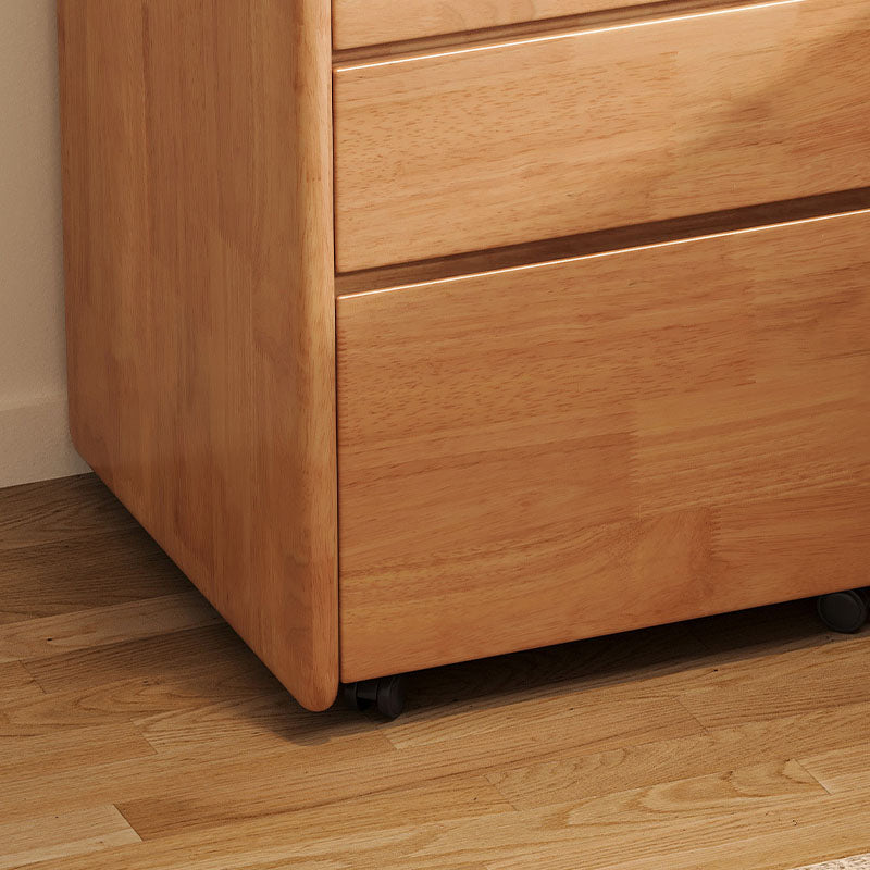 Judith Wooden Side Table with Drawer in Rubberwood 40cm – view 4