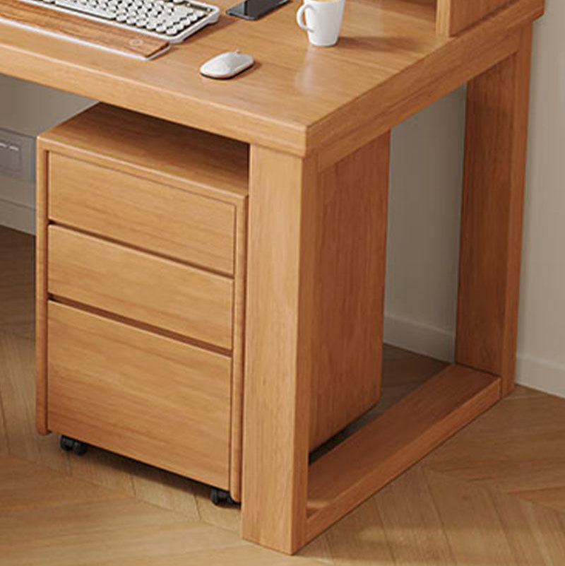 Judith Wooden Side Table with Drawer in Rubberwood 40cm – view 5