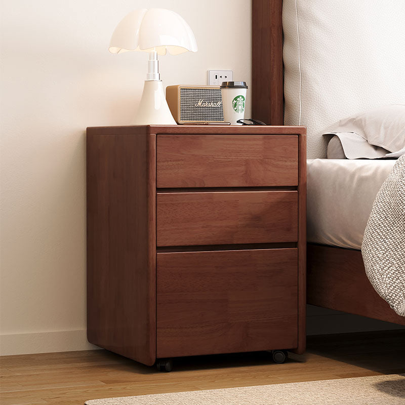 Judith Wooden Side Table with Drawer in Rubberwood 40cm – view 8
