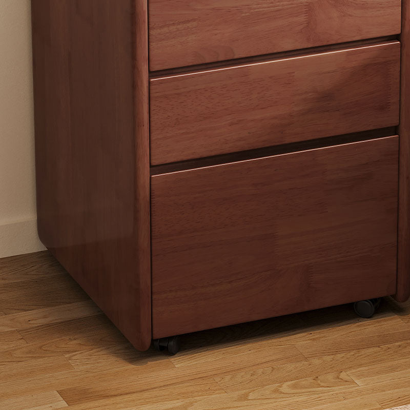 Judith Wooden Side Table with Drawer in Rubberwood 40cm – view 9