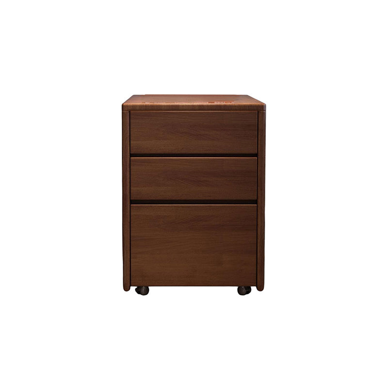 Judith Wooden Side Table with Drawer in Rubberwood 40cm – Dark-Walnut, view 12