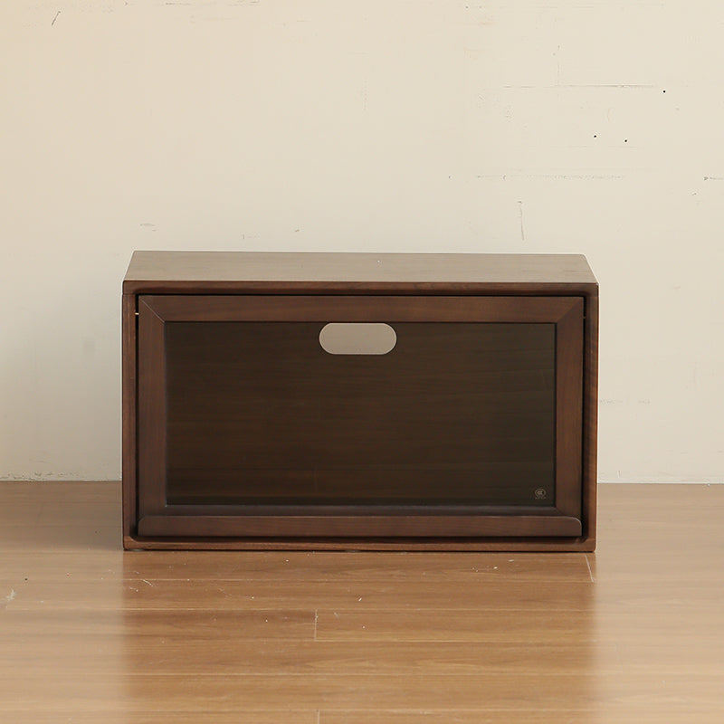 Julius solid black walnut stackable storage cabinet modules – view 11