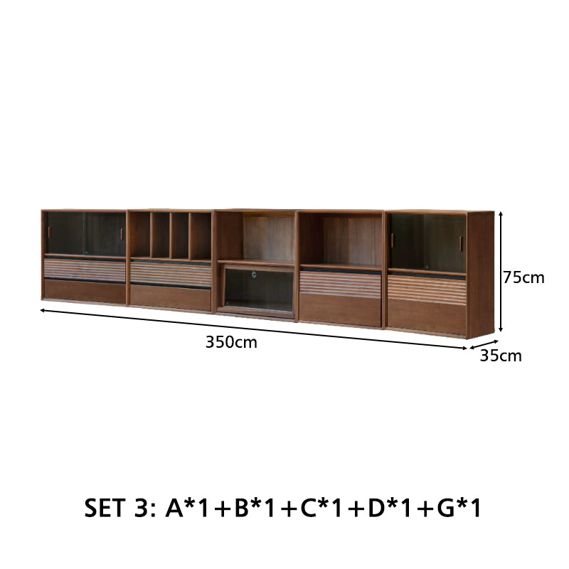 Juniper Solid Merpauh Wood Modular Storage Cabinet 70cm – view 33