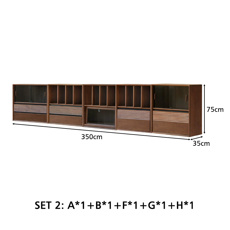 Juniper Solid Merpauh Wood Modular Storage Cabinet 70cm – view 4