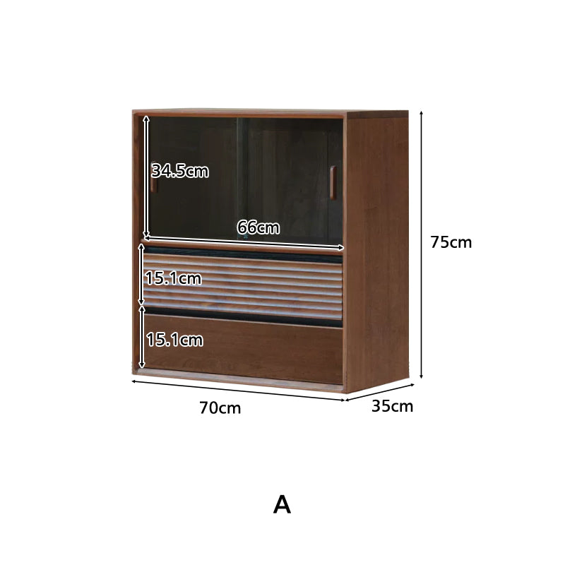 Juniper Solid Merpauh Wood Modular Storage Cabinet 70cm – view 9