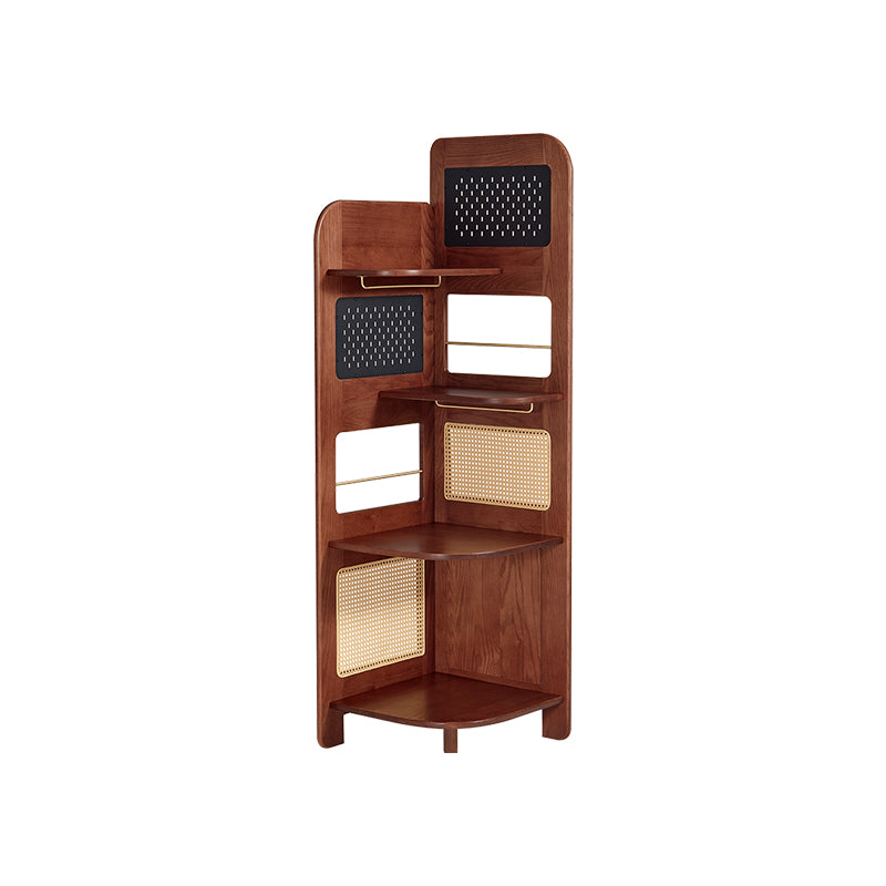 Kareem oak and carbon crystalline panel bookshelf in walnut – view 17