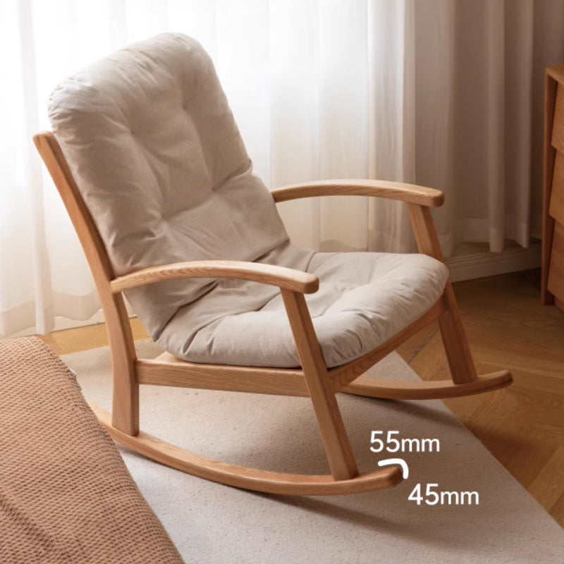 Kathryn Wooden Rocking Chair with Optional Stool – view 8