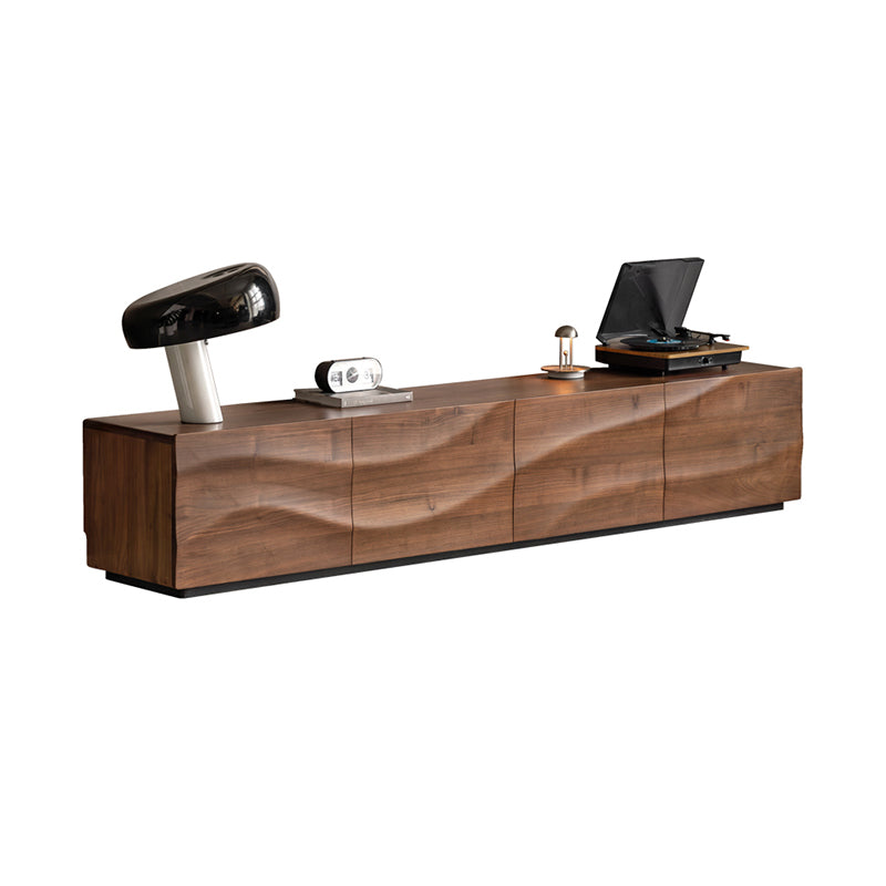 Kelly solid black walnut TV unit – view 7