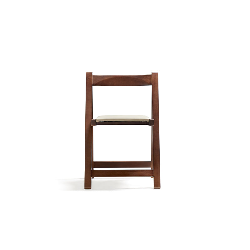 Kurt folding timber dining chair in walnut colour – view 7