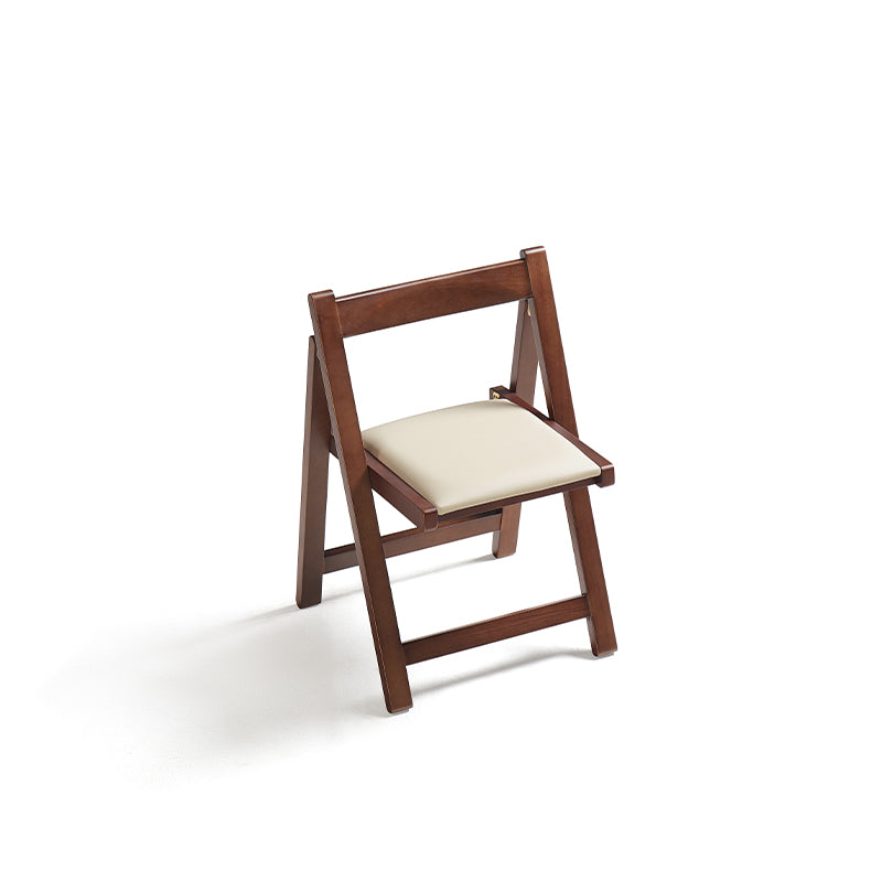 Kurt folding timber dining chair in walnut colour – view 8