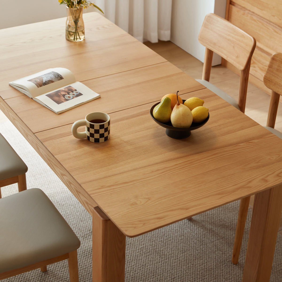 Lafond Ash Timber Extendable Dining Table 140cm / 170cm – view 18