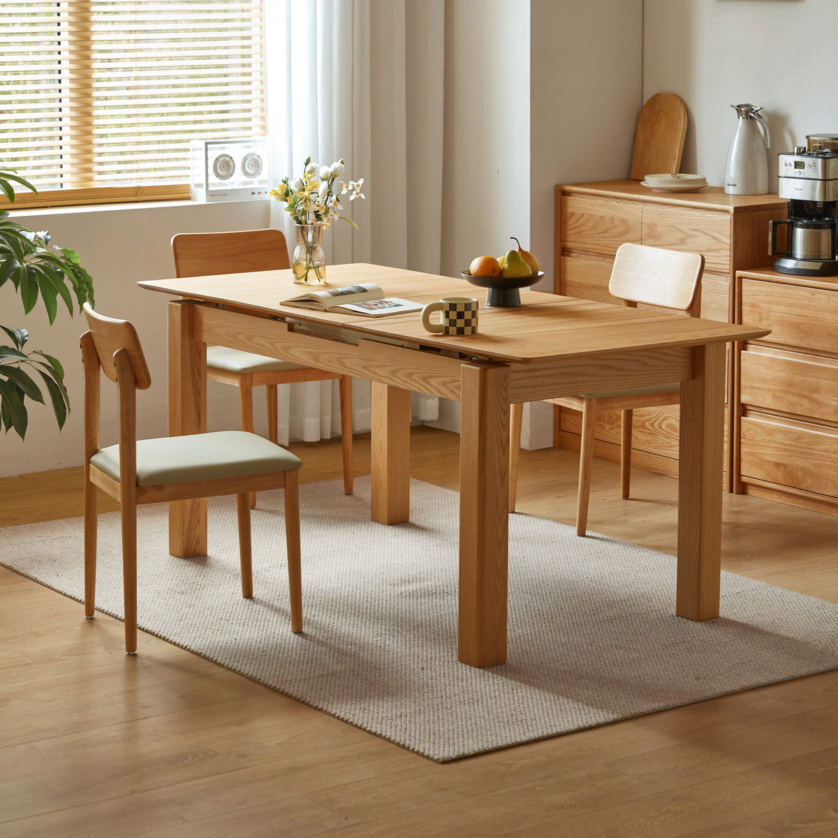 Lafond Ash Timber Extendable Dining Table 140cm / 170cm – view 3