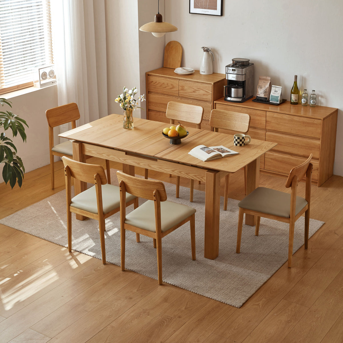 Lafond Ash Timber Extendable Dining Table 140cm / 170cm – view 4