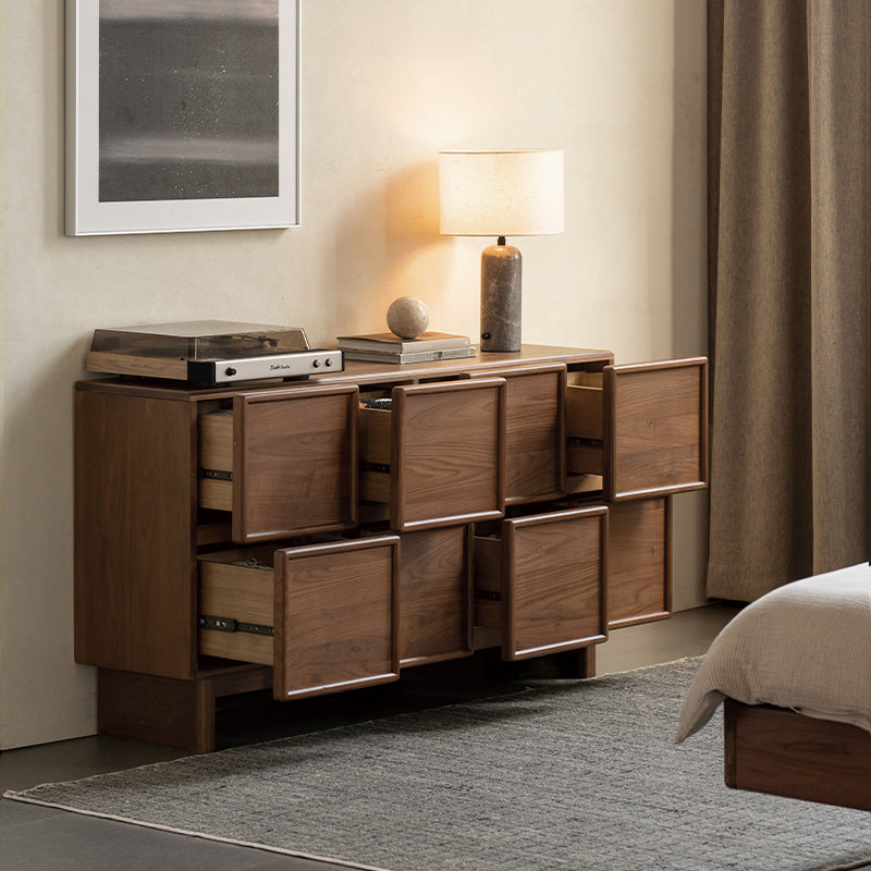 Larkin black walnut dresser in walnut finish – view 7