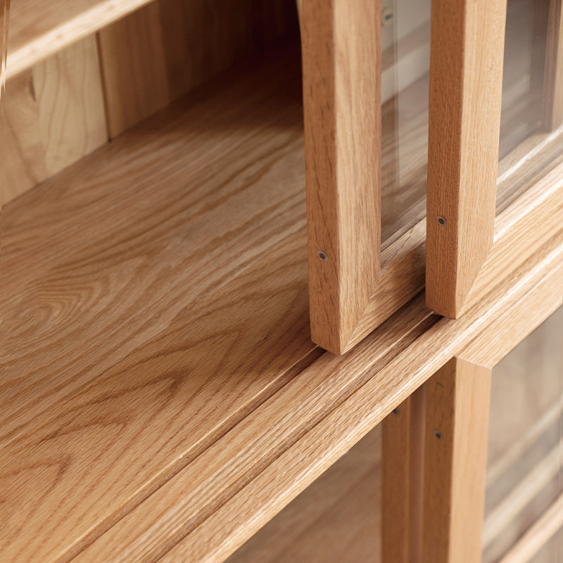 Lore modular solid oak cabinet in natural wood finish – view 5