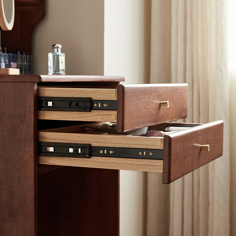 Lorraine rubberwood dressing table in walnut colour – view 8