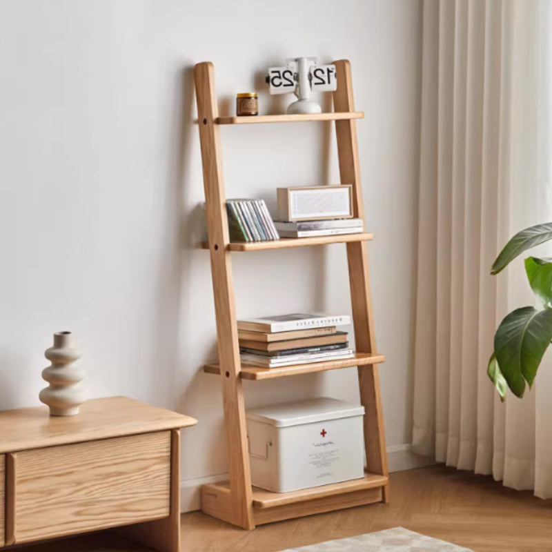 Mabel solid oak bookcase with tiered shelves – view 2