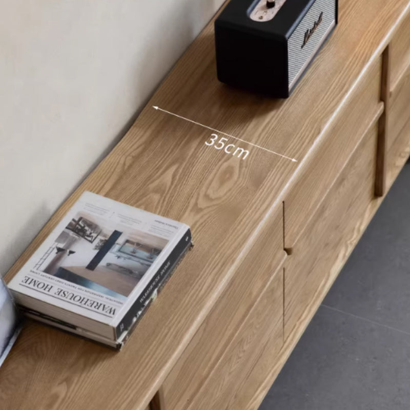 Madeleine wooden TV unit with drawers – view 17